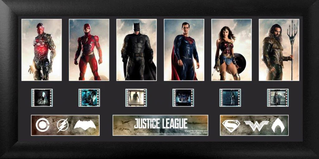 Justice League (The League) (S1) Limited Edition Deluxe FilmCells Framed Presentation-Home Movie Decor with Home Theater Mart - Located in Chicago, IL