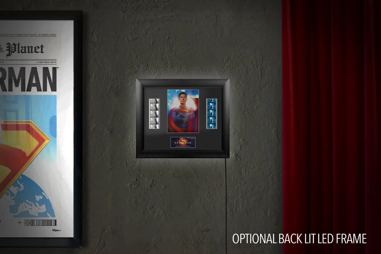 Superman (2025) Fortress Ascension Double FilmCells™ Framed Presentation-Home Movie Decor with Home Theater Mart - Located in Chicago, IL