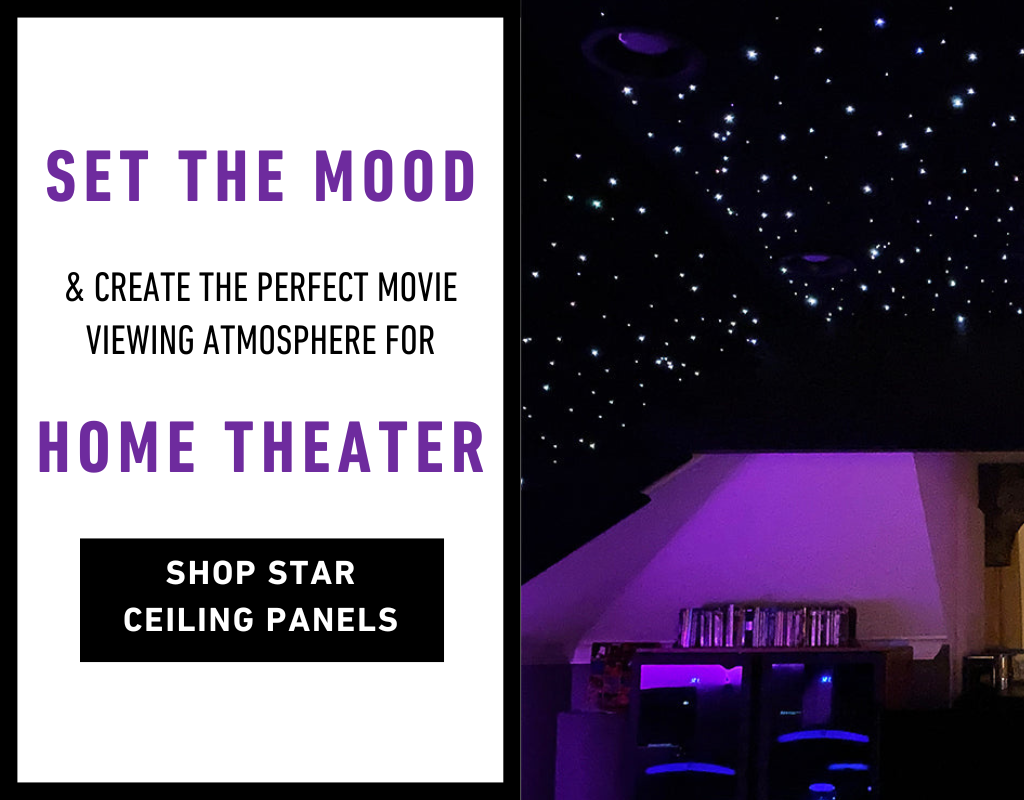 Set the mood & create the perfect movie atmosphere for your home theater| Shop star ceiling panels from Home Theater Mart | Based out of Chicago, Illinois