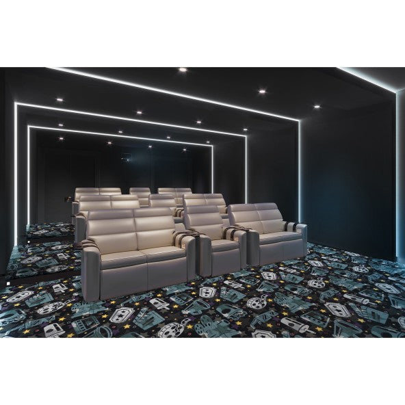 Motion Picture Home Theater Carpet-Carpet-Home Movie Decor with Home Theater Mart - Located in Chicago, IL