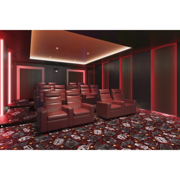 Motion Picture Home Theater Carpet-Carpet-Home Movie Decor with Home Theater Mart - Located in Chicago, IL