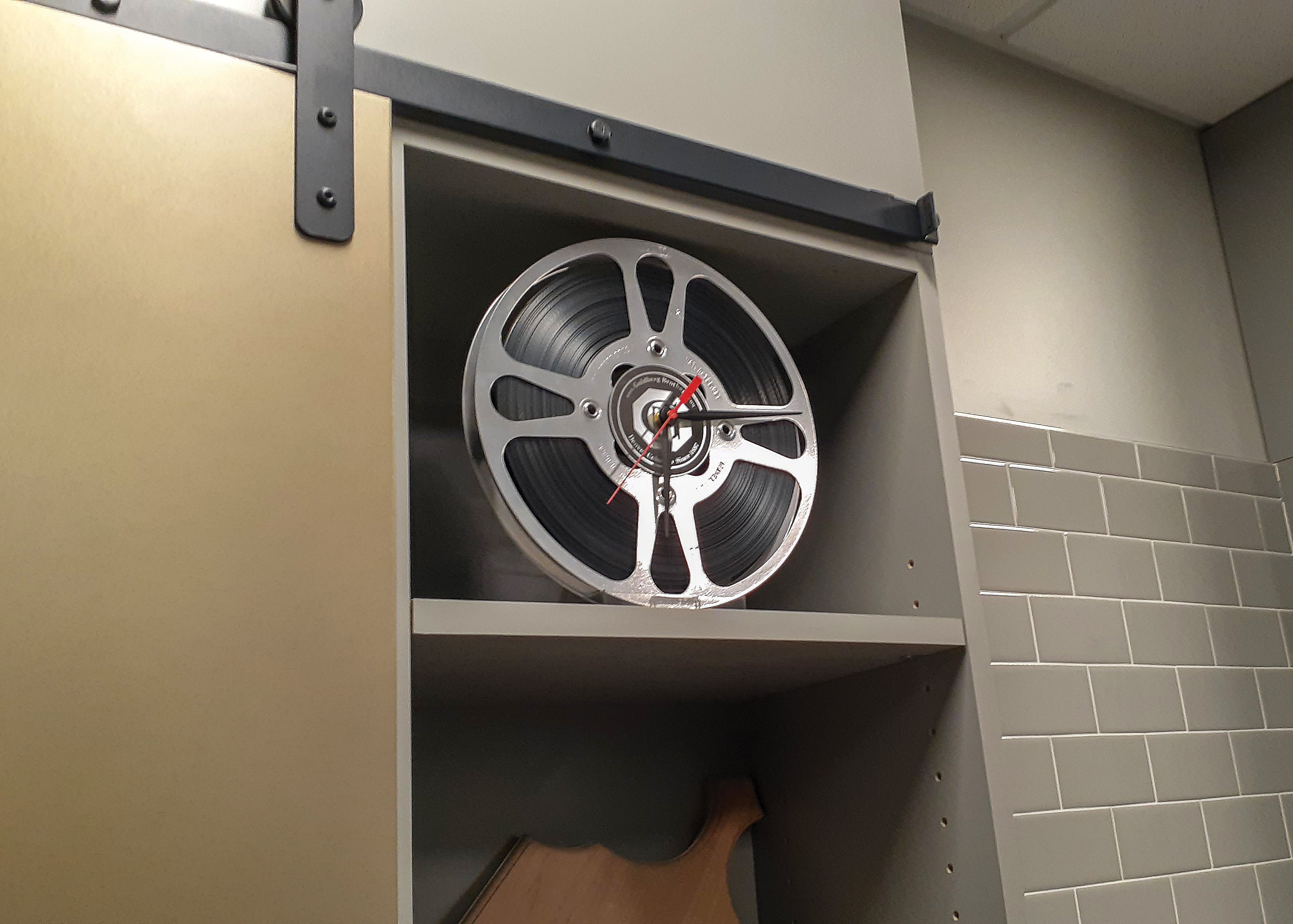 Film Reel Wall Clock-Clock-Home Movie Decor with Home Theater Mart - Located in Chicago, IL