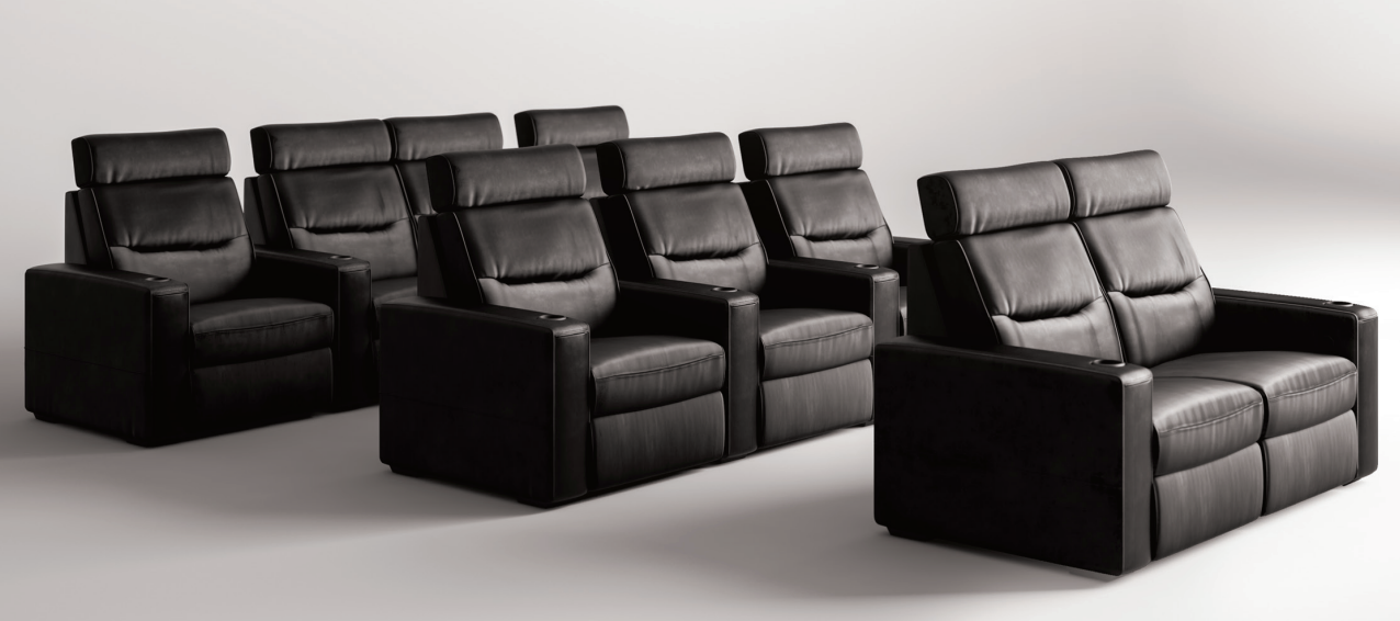 TC3 AV Basics Home Theater Seating-Home Movie Decor with Home Theater Mart - Located in Chicago, IL