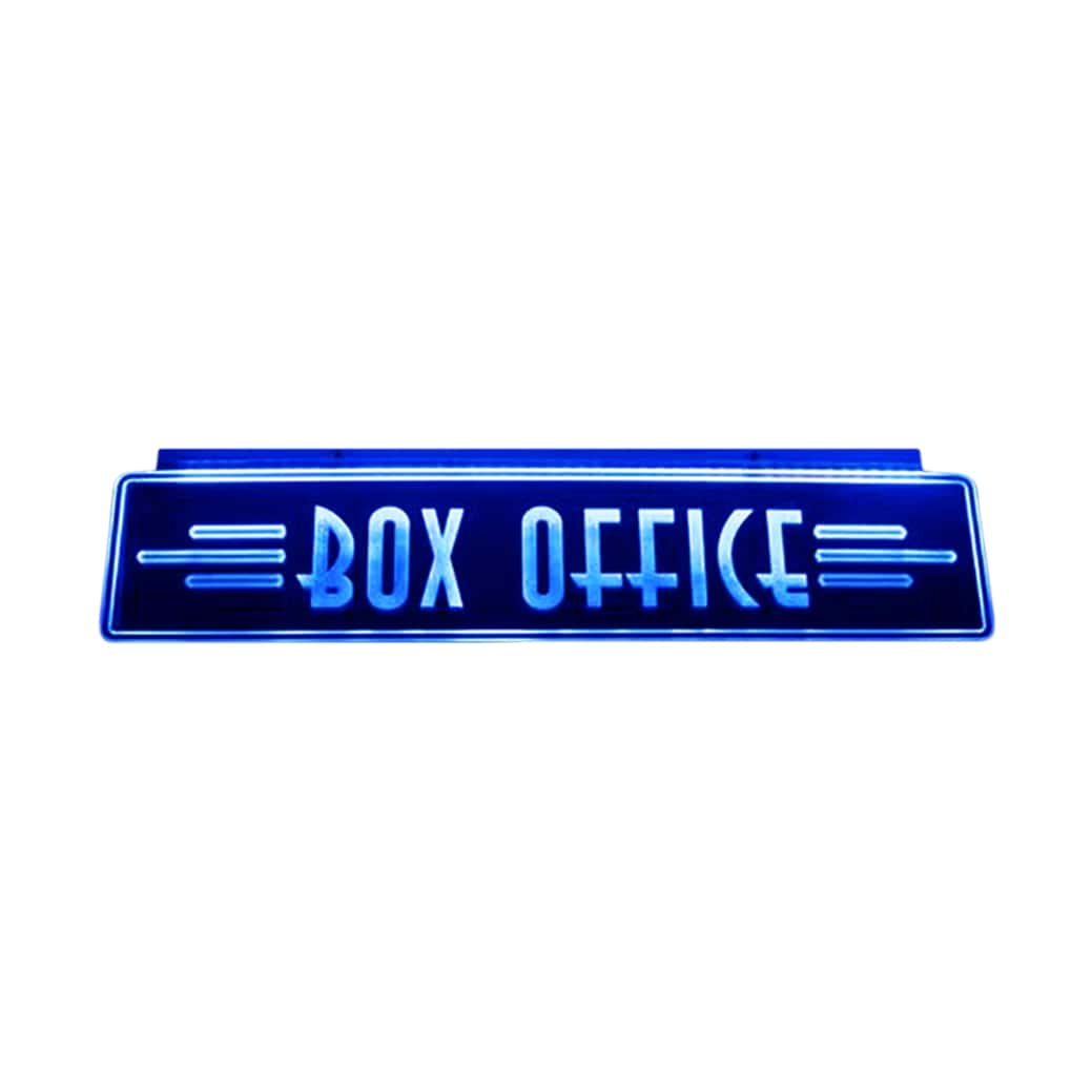 Box Office Sign LED N-Sign-Home Movie Decor with Home Theater Mart - Located in Chicago, IL