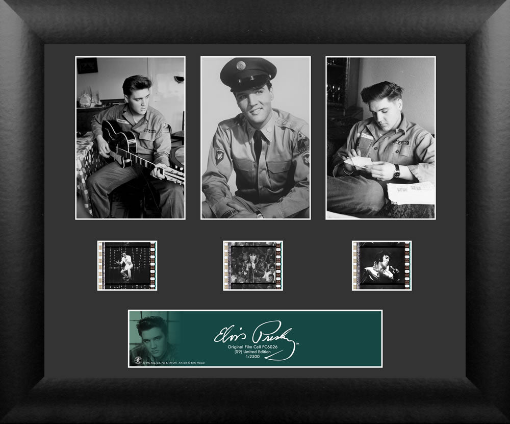 Elvis Presley Film Cell - Triple Filmstrip S9-Film Cell-Home Movie Decor with Home Theater Mart - Located in Chicago, IL
