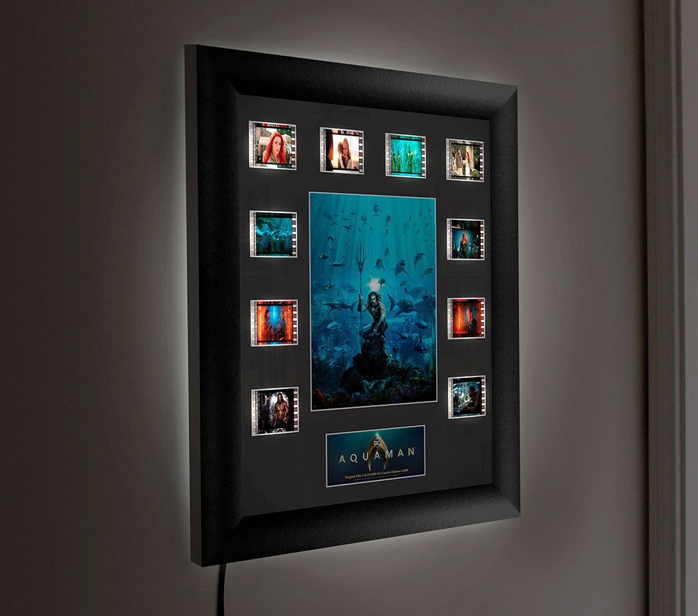 Aquaman Film Cell Jason Momoa with Sharks-Film Cell-Home Movie Decor with Home Theater Mart - Located in Chicago, IL