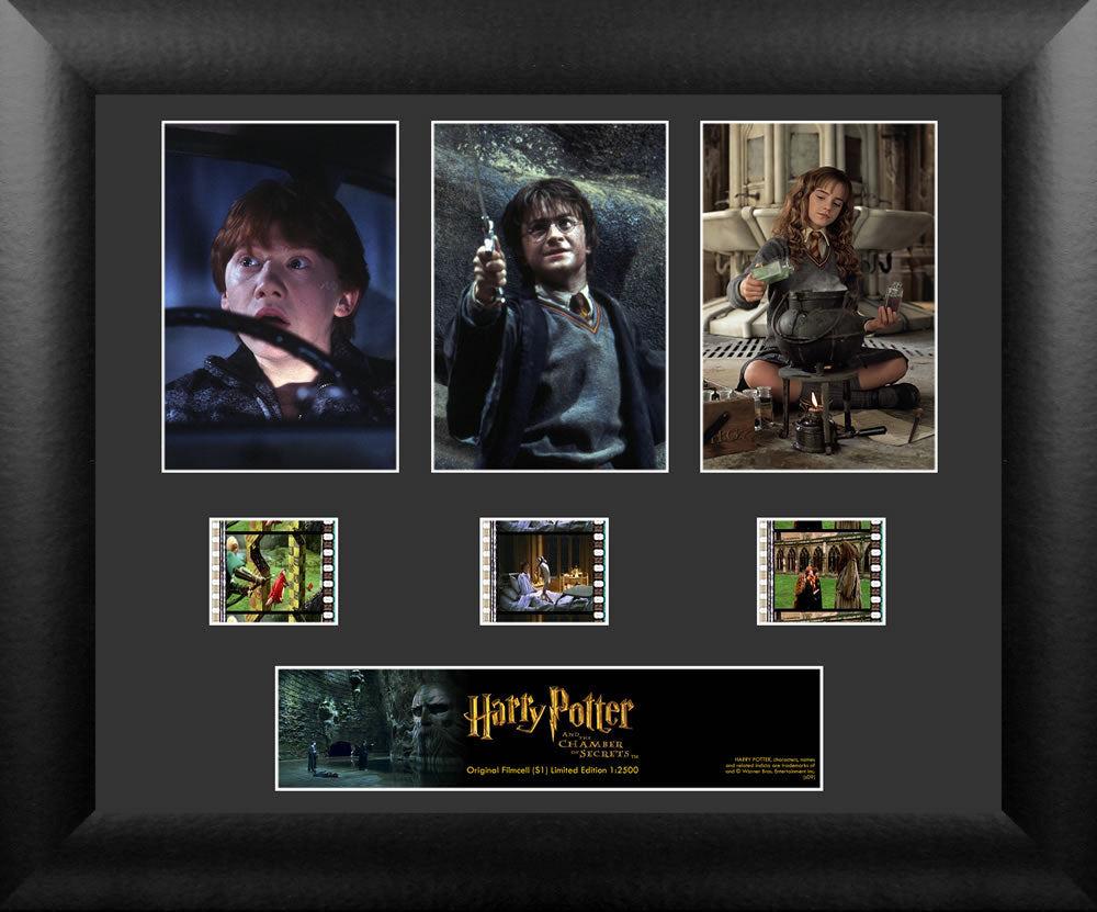 Harry Potter Film Cell - Harry Potter and the Chamber of Secrets - Triple Filmstrip S1-Home Movie Decor with Home Theater Mart - Located in Chicago, IL