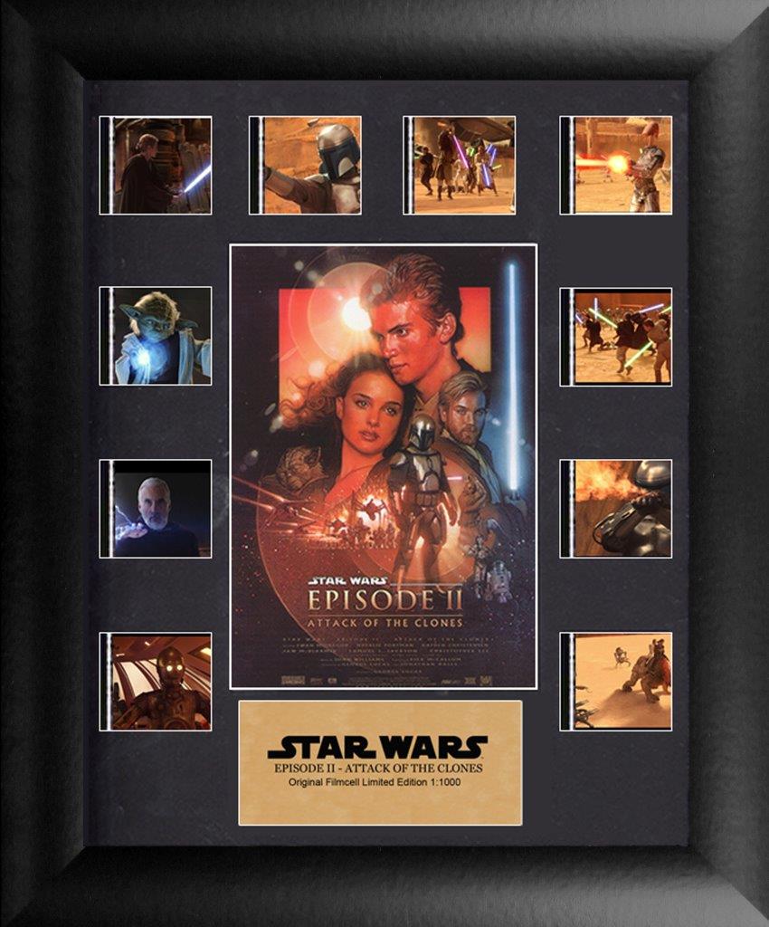 Star Wars Film Cell - Episode II Attack of the Clones - Mini Montage S1-Home Movie Decor with Home Theater Mart - Located in Chicago, IL