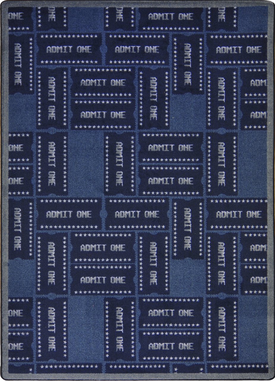 Admit One Home Theater Rug-Rug-Home Movie Decor with Home Theater Mart - Located in Chicago, IL