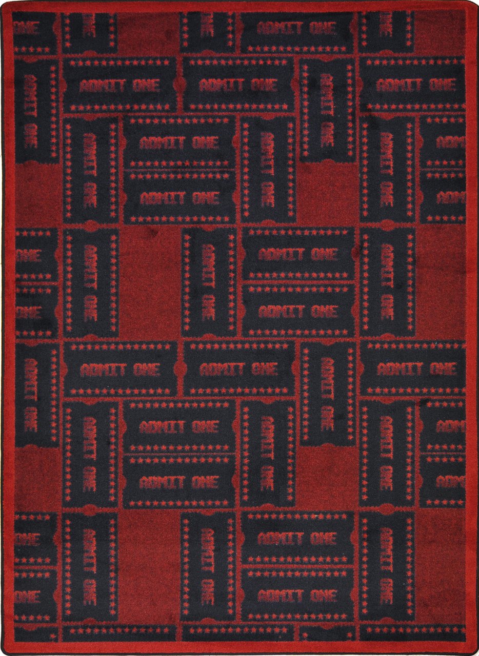 Admit One Home Theater Rug-Rug-Home Movie Decor with Home Theater Mart - Located in Chicago, IL