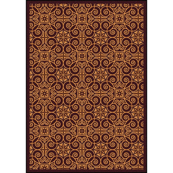 Antique Scroll Home Theater Rug-Rug-Home Movie Decor with Home Theater Mart - Located in Chicago, IL