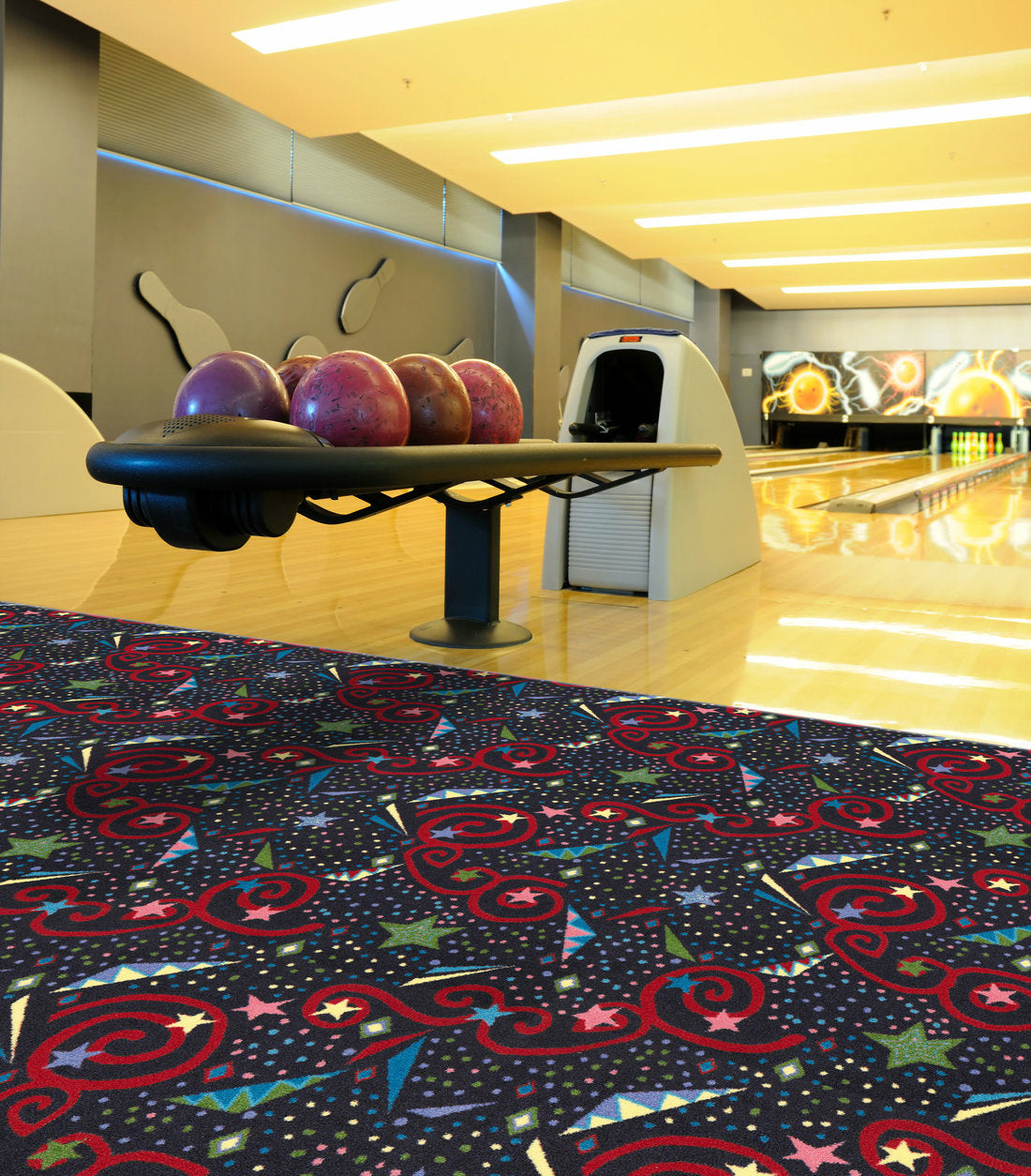 Astro Jam Home Theater Carpet Multi-Colored-Carpet-Home Movie Decor with Home Theater Mart - Located in Chicago, IL