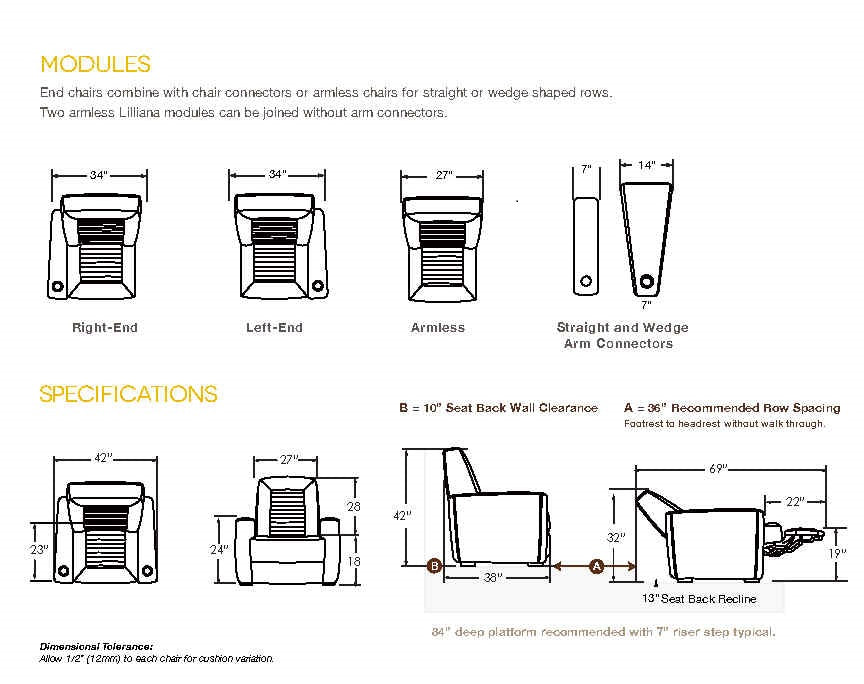 Lilliana Modular Recliner-Home Movie Decor with Home Theater Mart - Located in Chicago, IL