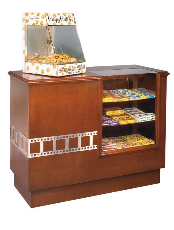 Hardwood Home Theater Concession Counter-Home Movie Decor with Home Theater Mart - Located in Chicago, IL