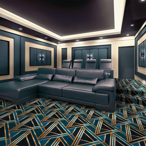 Moderne Home Theater Carpet-Home Movie Decor with Home Theater Mart - Located in Chicago, IL