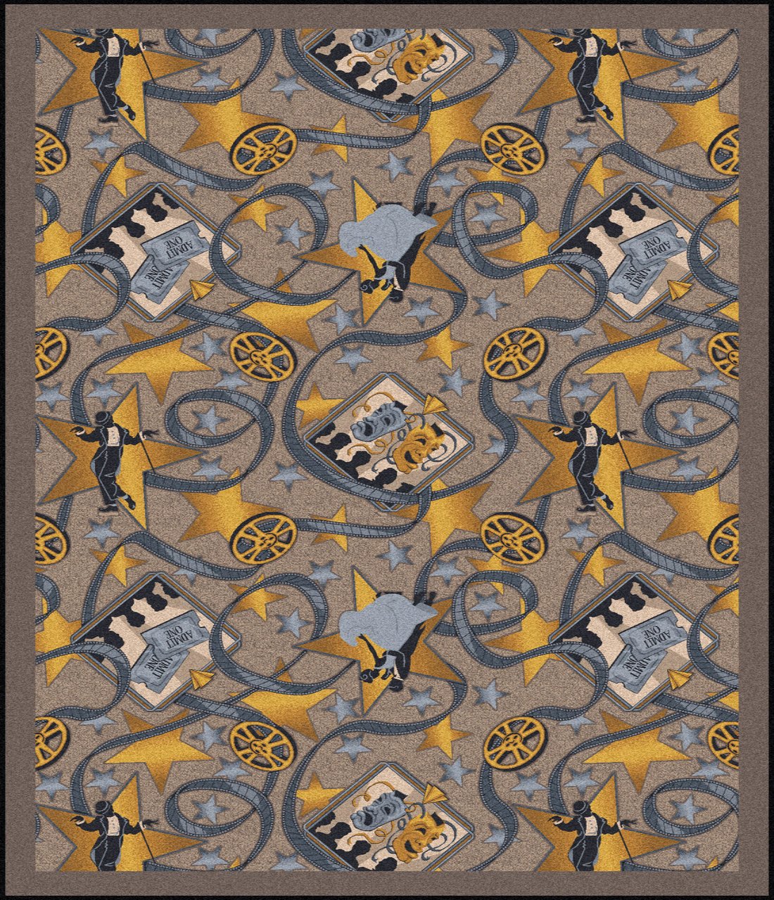 Silver Screen Home Theater Carpet-Home Movie Decor with Home Theater Mart - Located in Chicago, IL