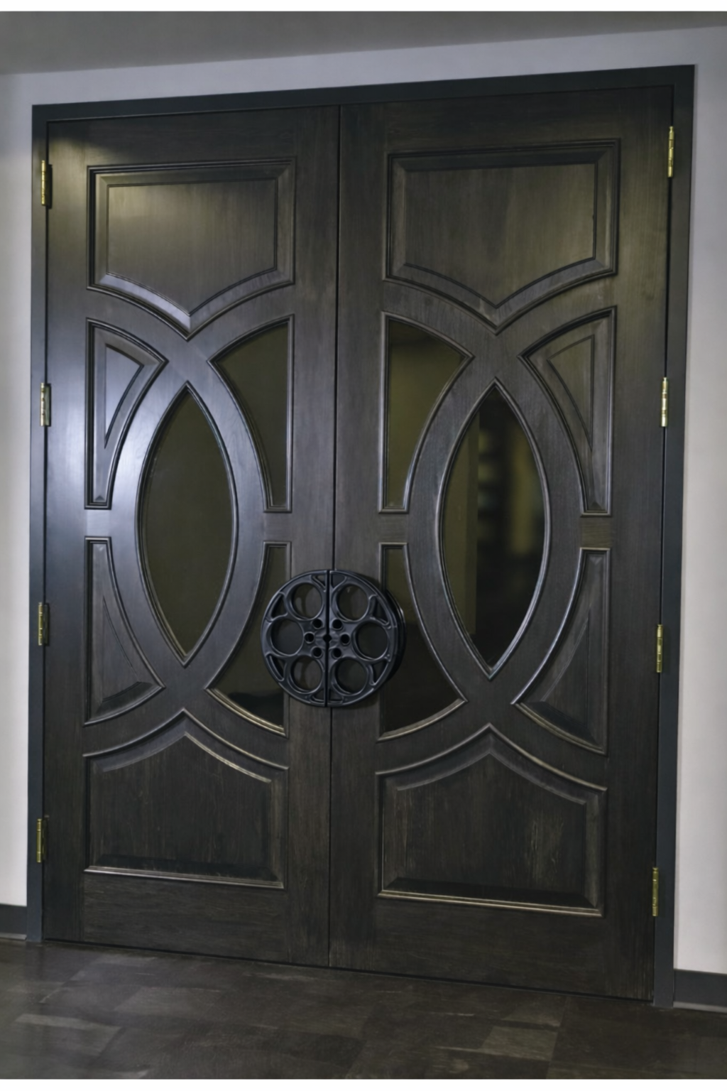 Film Reel Door Pulls - Made From Authentic Goldberg Film Reels-Door Pull-Home Movie Decor with Home Theater Mart - Located in Chicago, IL