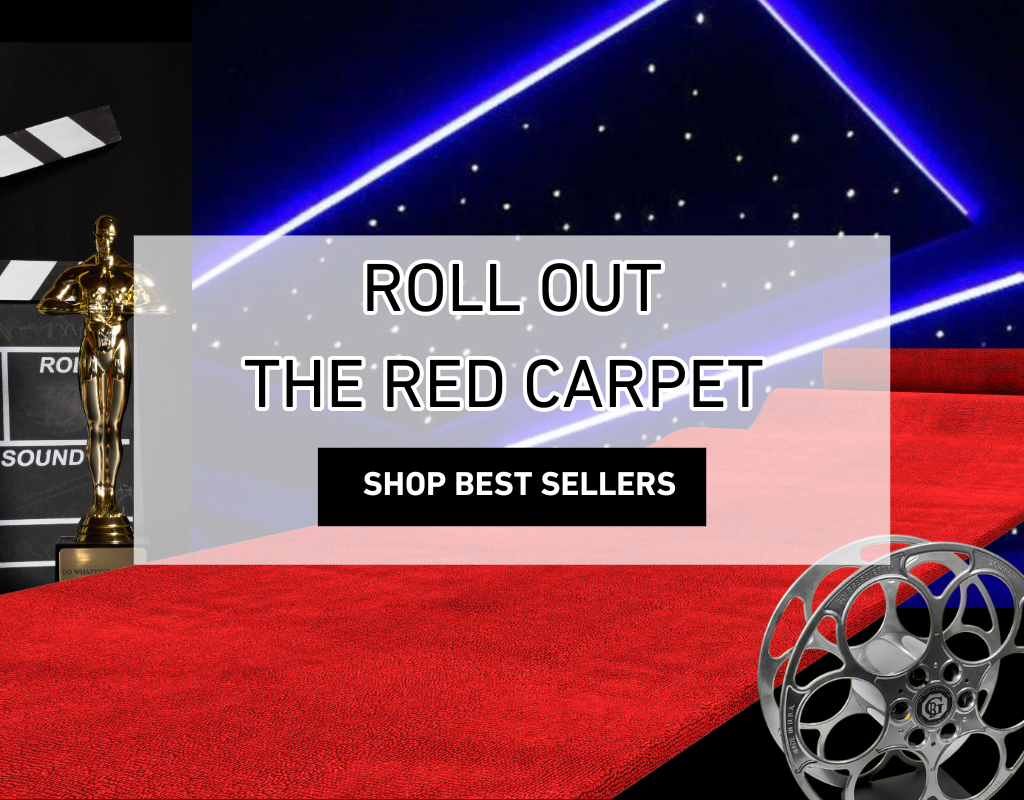 Roll out the Red Carpet | Create the perfect Oscars viewing atmosphere at Home Theater Mart | Shop Theater Best Sellers | Based out of Chicago, Illinois