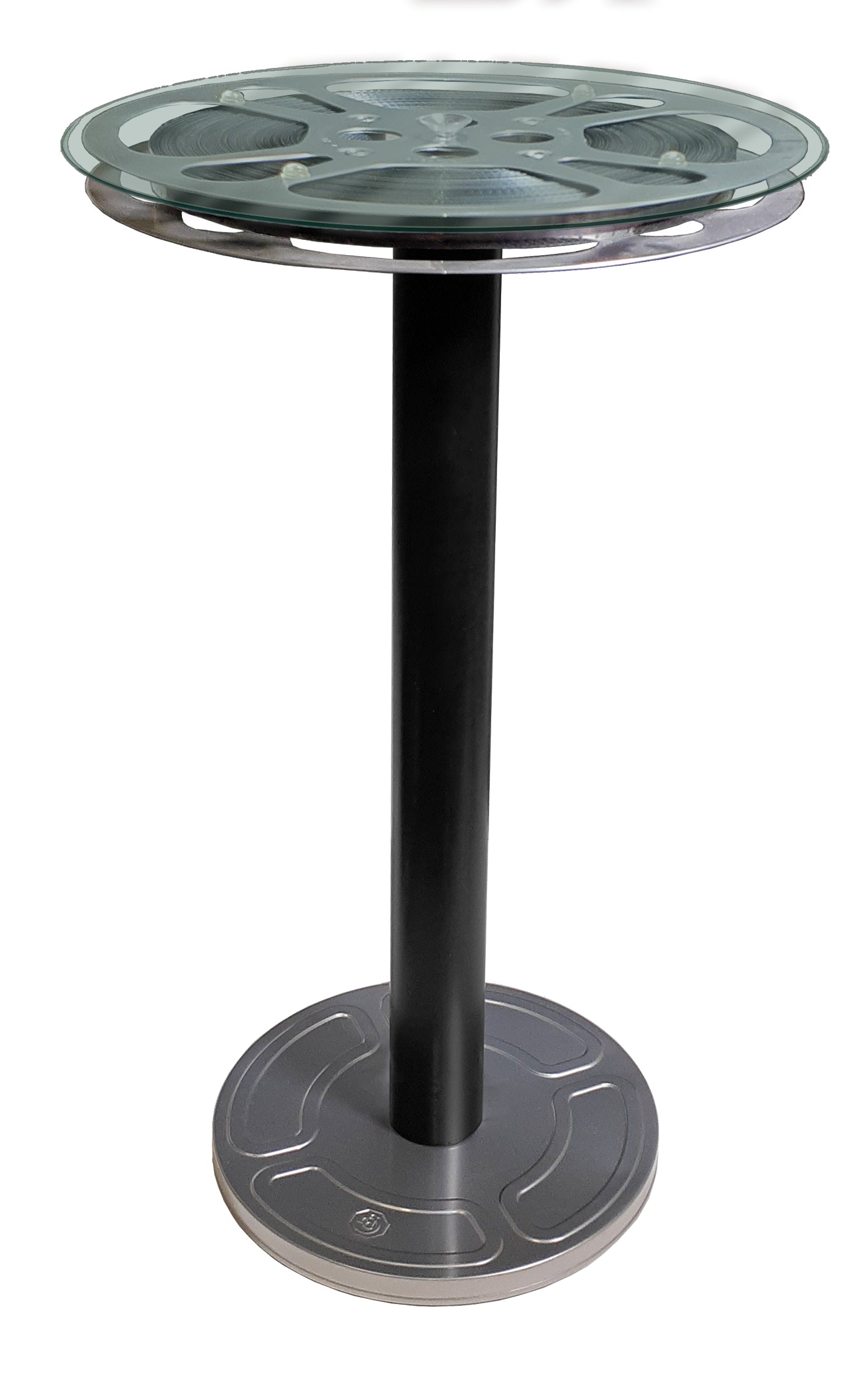 Film Reel End Table 12" Top-End Table-Home Movie Decor with Home Theater Mart - Located in Chicago, IL