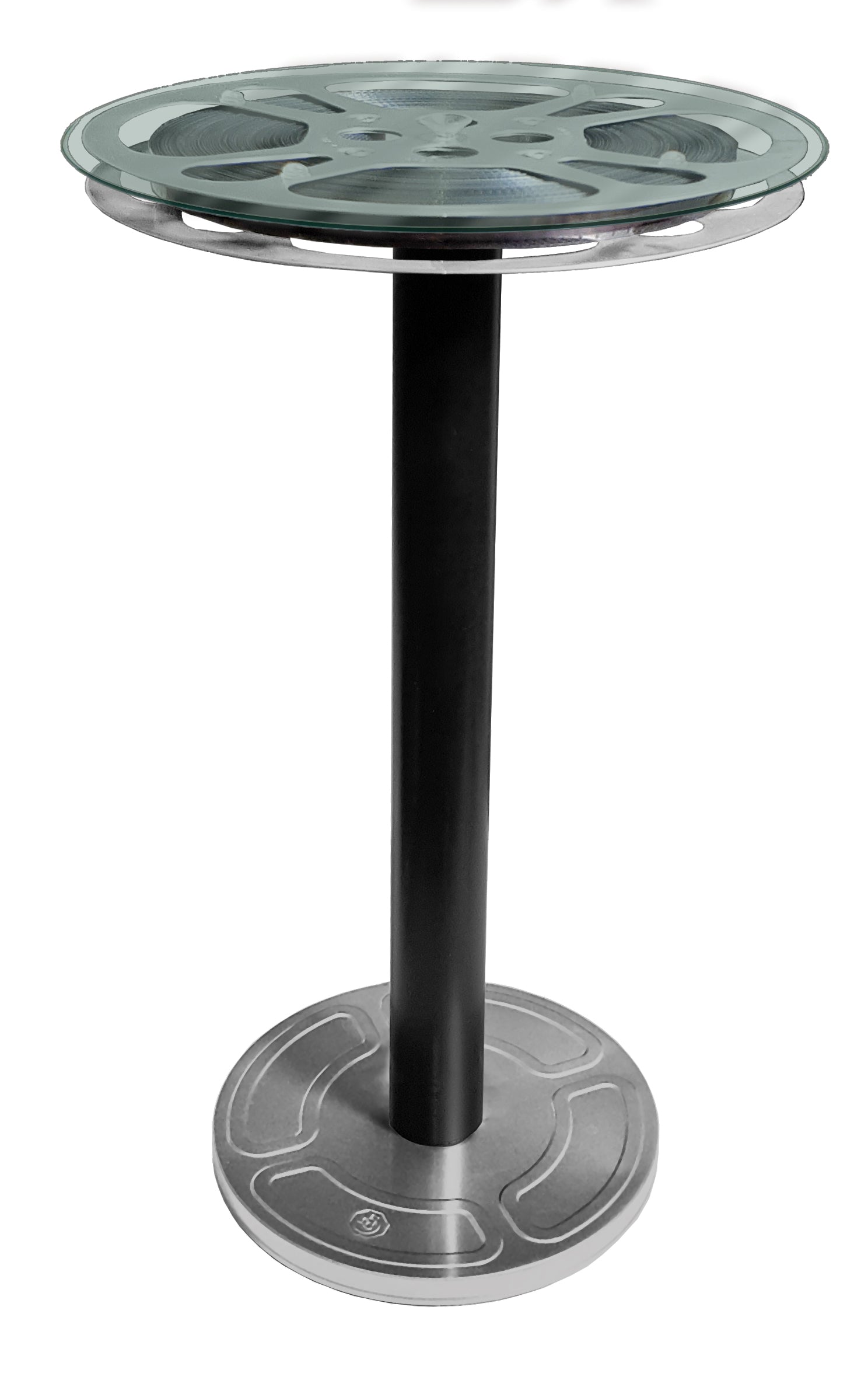 Film Reel End Table 12" Top-End Table-Home Movie Decor with Home Theater Mart - Located in Chicago, IL