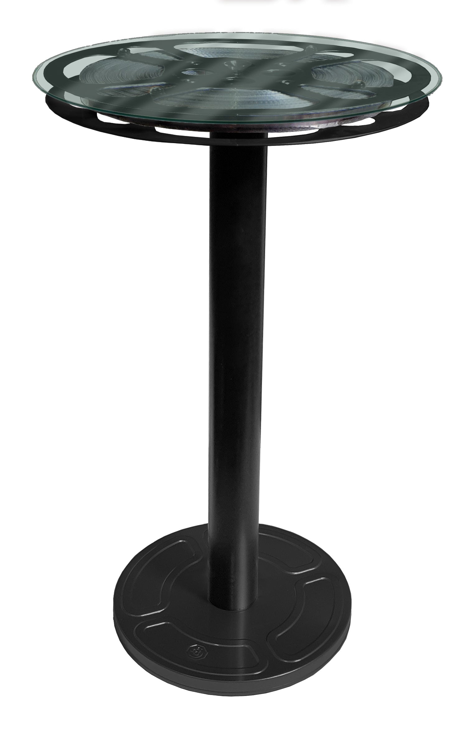 Film Reel End Table 12" Top-End Table-Home Movie Decor with Home Theater Mart - Located in Chicago, IL
