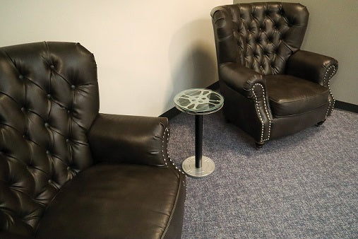 Film Reel End Table 12" Top-End Table-Home Movie Decor with Home Theater Mart - Located in Chicago, IL