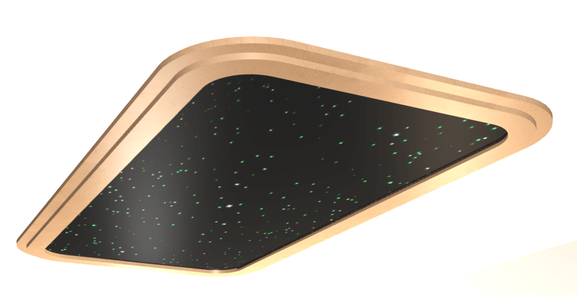 Fiber Optic Star Ceiling Panel 4 x 8 ft with Trim and Rounded Corners-Star Ceiling-Home Movie Decor with Home Theater Mart - Located in Chicago, IL