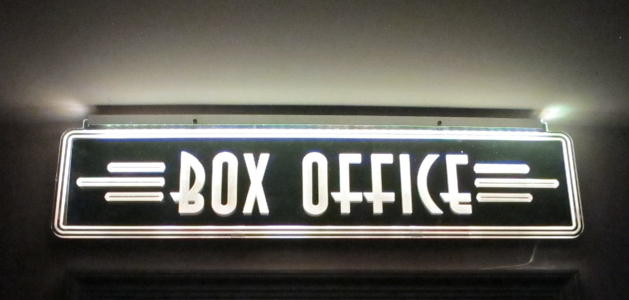 Box Office Sign LED N-Sign-Home Movie Decor with Home Theater Mart - Located in Chicago, IL