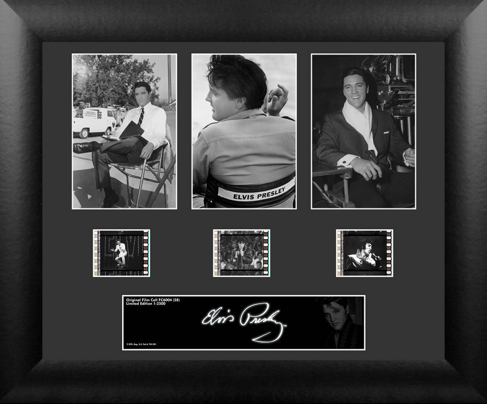 Elvis Presley Film Cell - Triple Filmstrip S8-Film Cell-Home Movie Decor with Home Theater Mart - Located in Chicago, IL