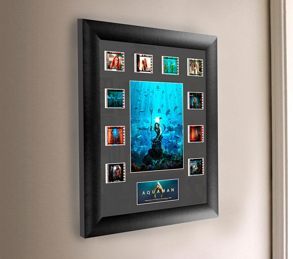 Aquaman Film Cell Jason Momoa with Sharks-Film Cell-Home Movie Decor with Home Theater Mart - Located in Chicago, IL
