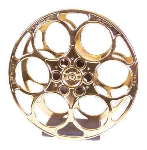 24k Gold Plated Film Reel Wine Rack