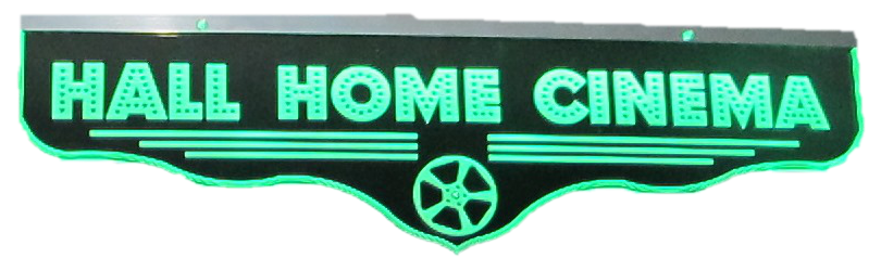 Home Cinema Personalized LED Sign Q-Home Movie Decor with Home Theater Mart - Located in Chicago, IL