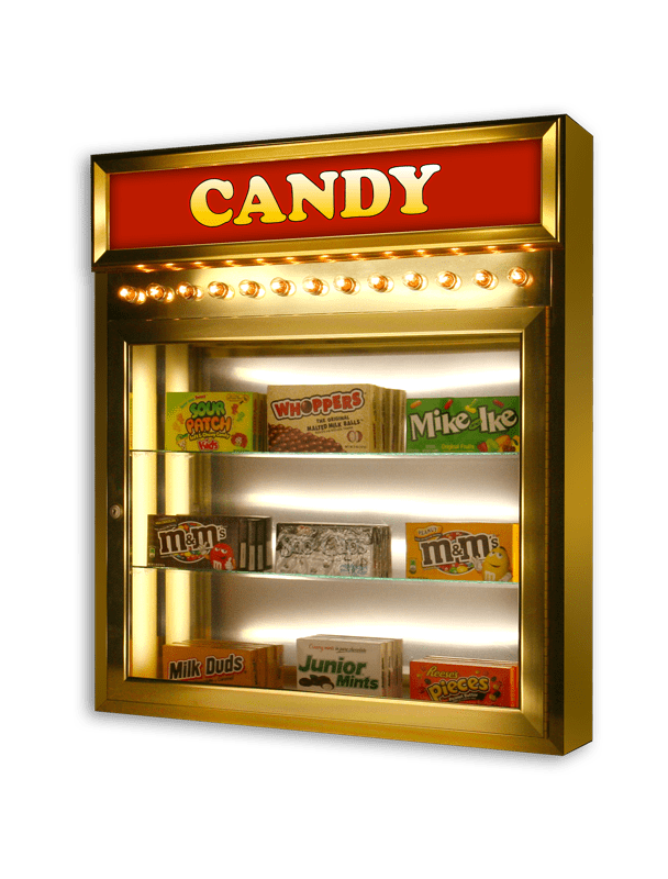 Home Theater Candy Case with Backlit Headliner-Home Movie Decor with Home Theater Mart - Located in Chicago, IL