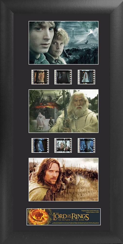 Lord of the Rings Film Cell Trio - The Return of the King S1-Home Movie Decor with Home Theater Mart - Located in Chicago, IL