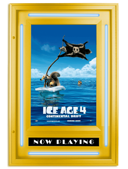Modular Neon Movie Poster Case-Home Movie Decor with Home Theater Mart - Located in Chicago, IL