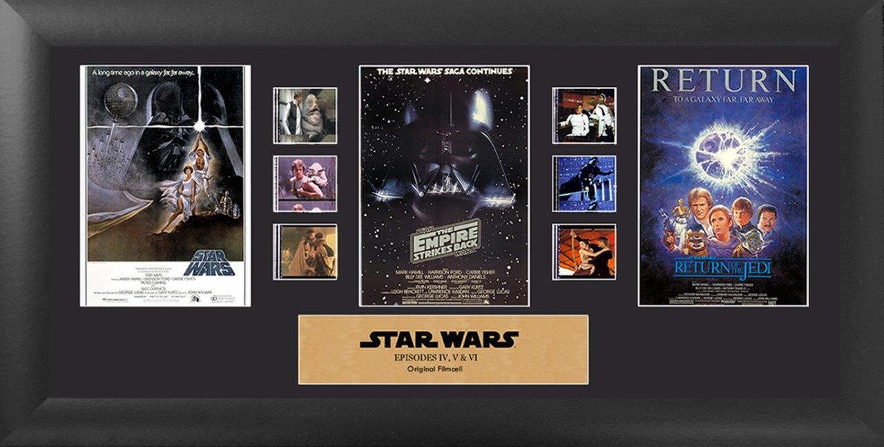 Star Wars Film Cell - Ep IV, V, VI Mixed Trilogy-Home Movie Decor with Home Theater Mart - Located in Chicago, IL
