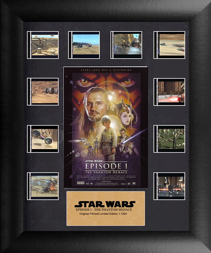 Star Wars Film Cell - Star Wars Phantom Menace - Mini Montage S1-Home Movie Decor with Home Theater Mart - Located in Chicago, IL