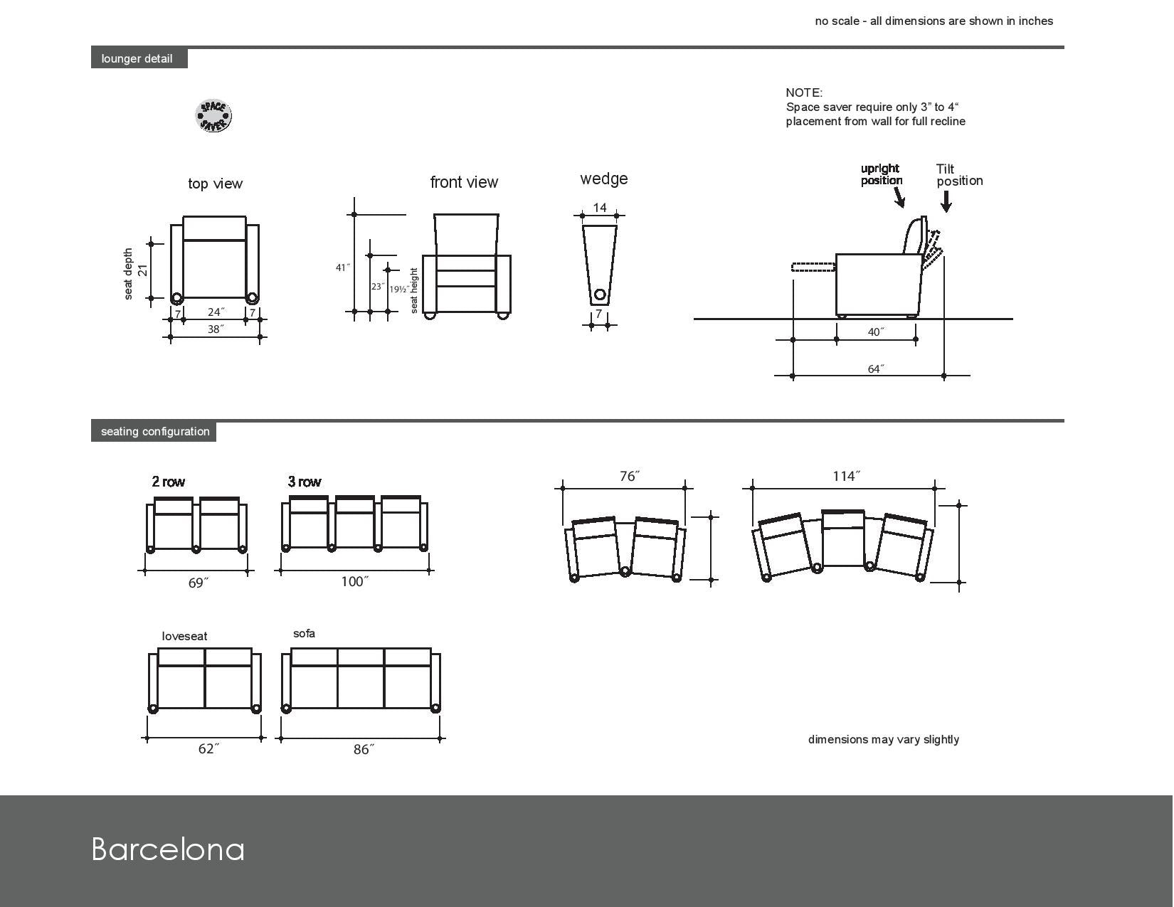 Barcelona Lounger-Seating-Home Movie Decor with Home Theater Mart - Located in Chicago, IL
