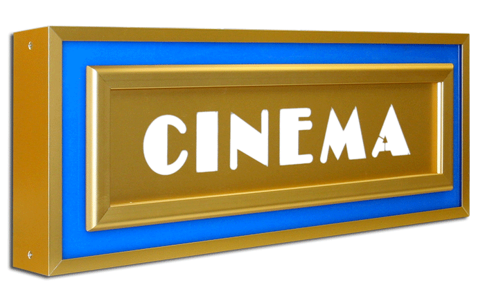 Halo Cinema Identity Sign-Sign-Home Movie Decor with Home Theater Mart - Located in Chicago, IL