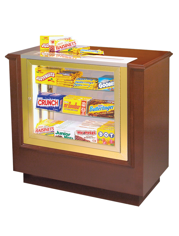 Home Theater Hardwood Concession Stand with Candy Case-Home Movie Decor with Home Theater Mart - Located in Chicago, IL
