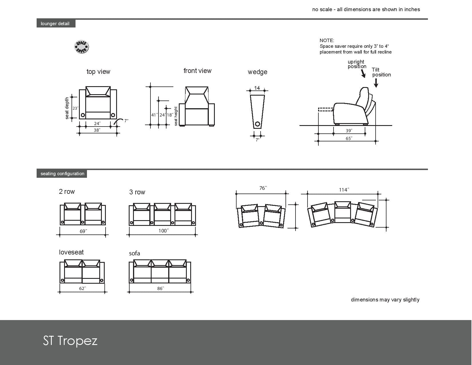 St. Tropez Lounger-Home Movie Decor with Home Theater Mart - Located in Chicago, IL