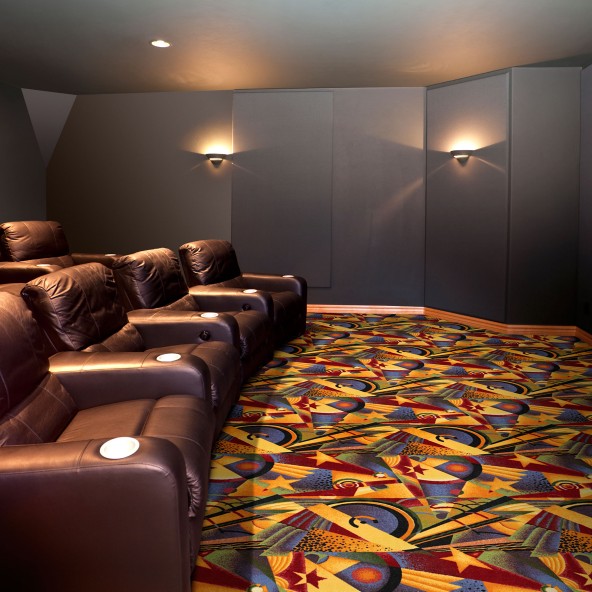 Sunset Strip Home Theater Carpet-Home Movie Decor with Home Theater Mart - Located in Chicago, IL